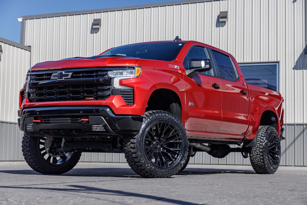 2024 Chevrolet Silverado 1500 with a 6" Rough Country lift kit, 22x12 Fuel Rebar wheels, and 35" Fury Country Hunter R/T tires.