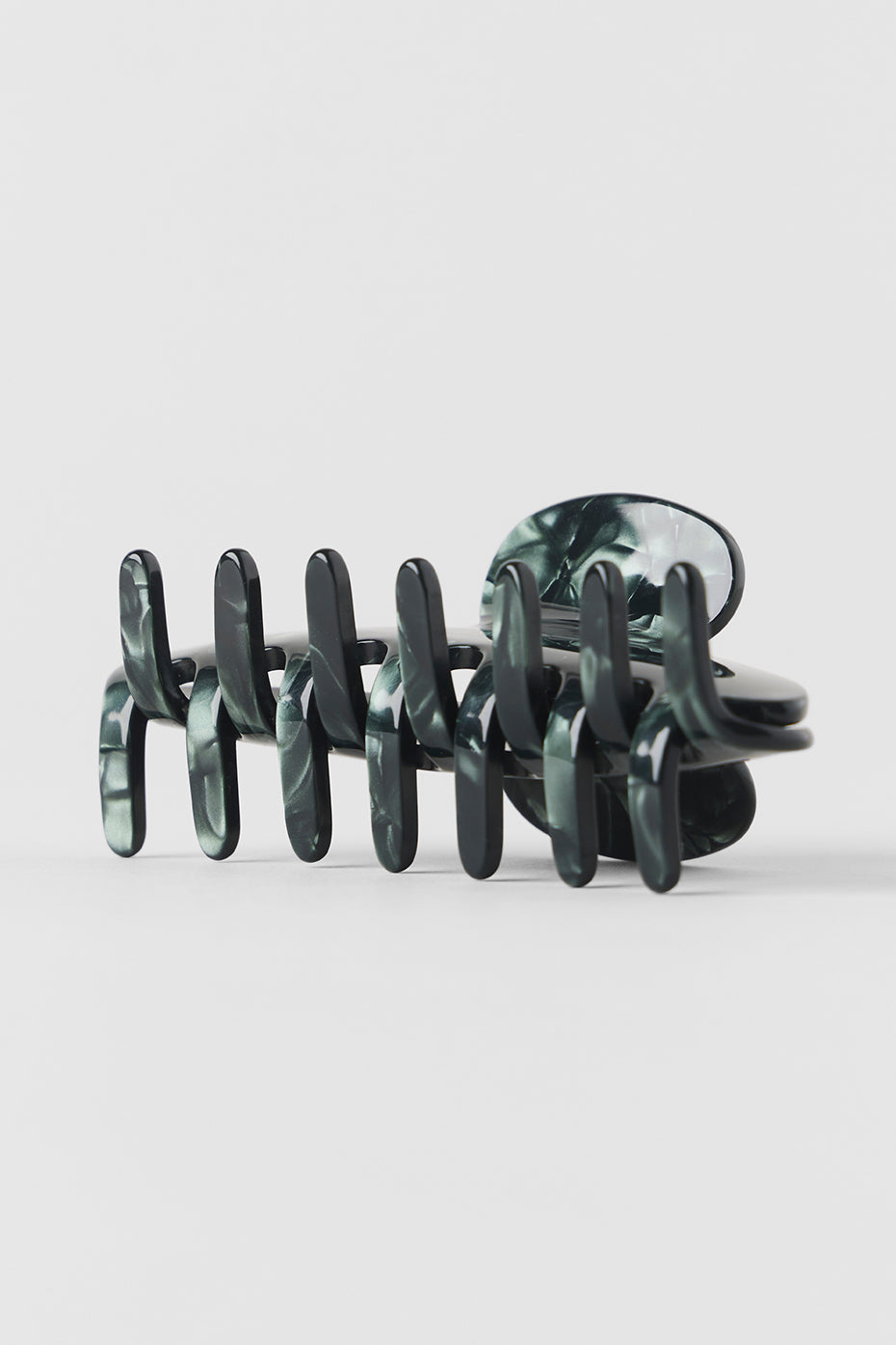 90's Claw Clip - Clover Green Agate