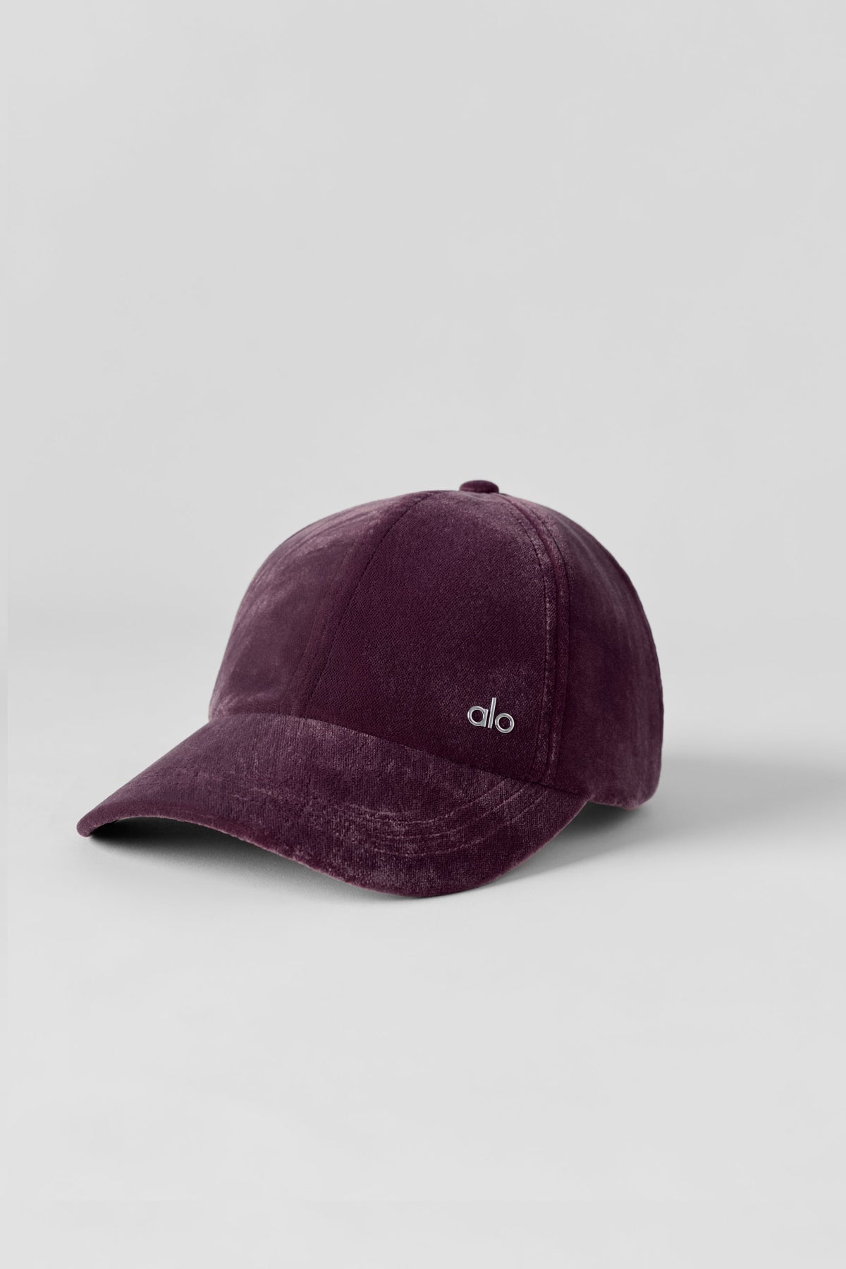 Velvet Off-Duty Cap - Rich Bordeaux