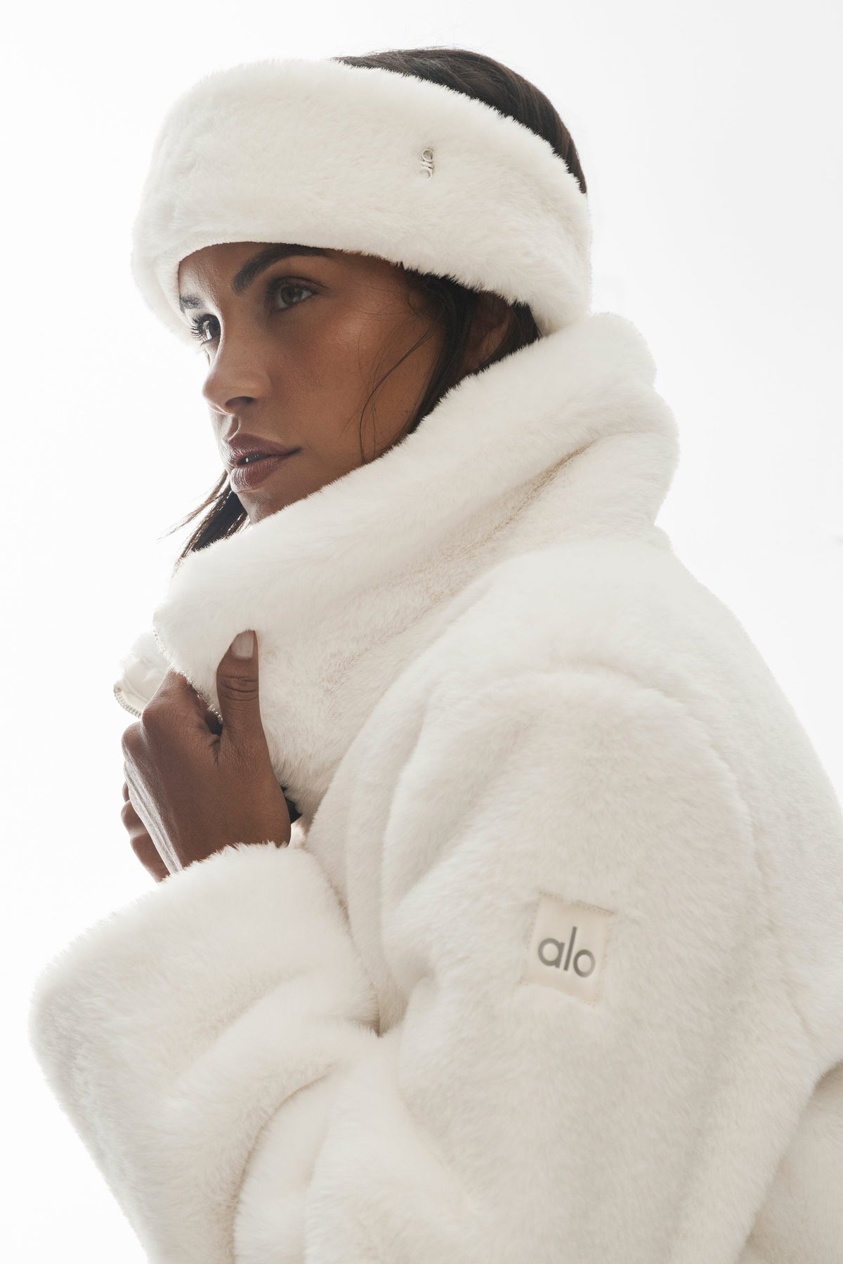 Amore Faux Fur Earwarmer - Ivory