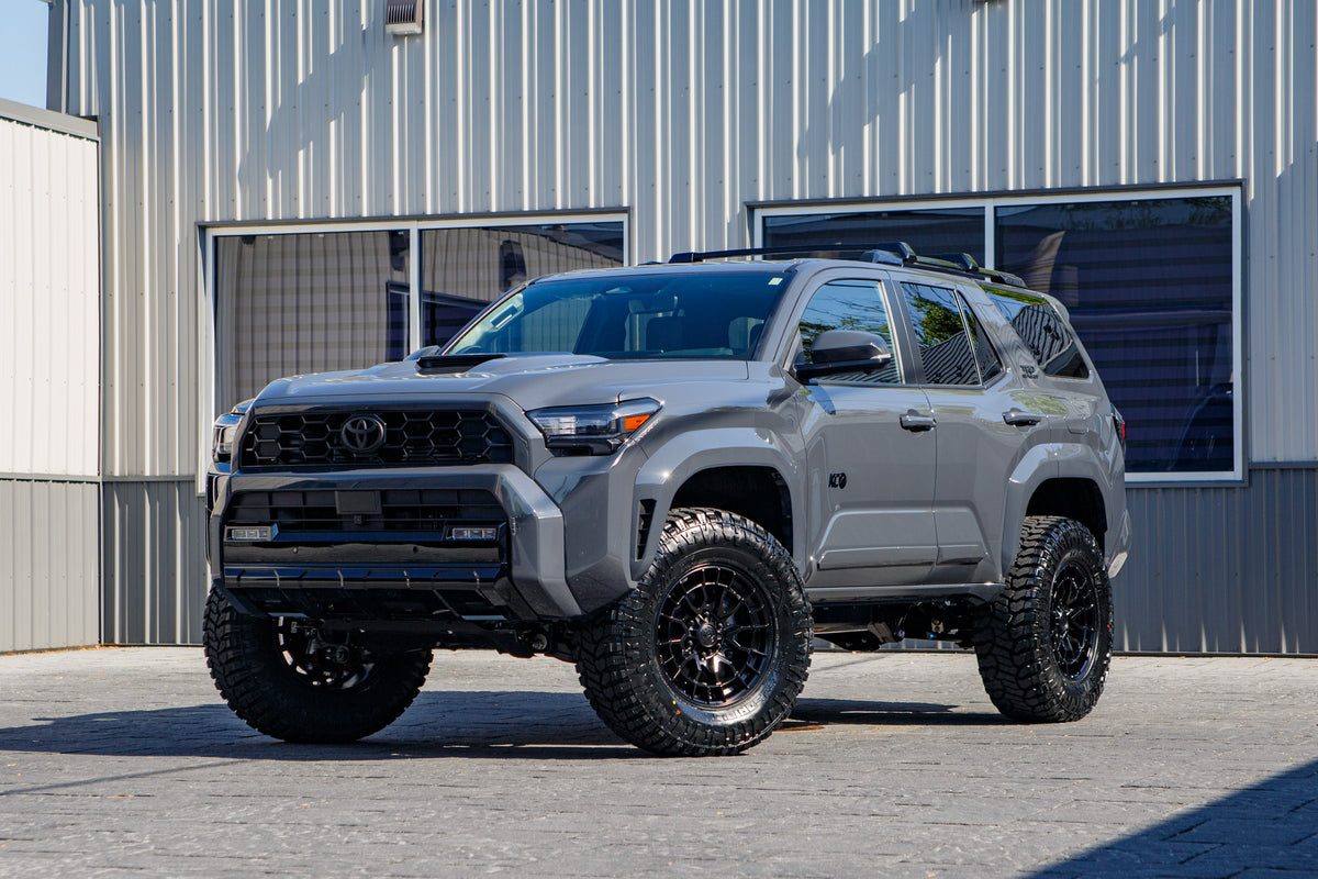 2026 Toyota 4Runner TRD Sport Premium with a 3" ReadyLift lift kit 18x9 Fuel Revolt wheels, and 35" Avix Trailtek R/T tires.