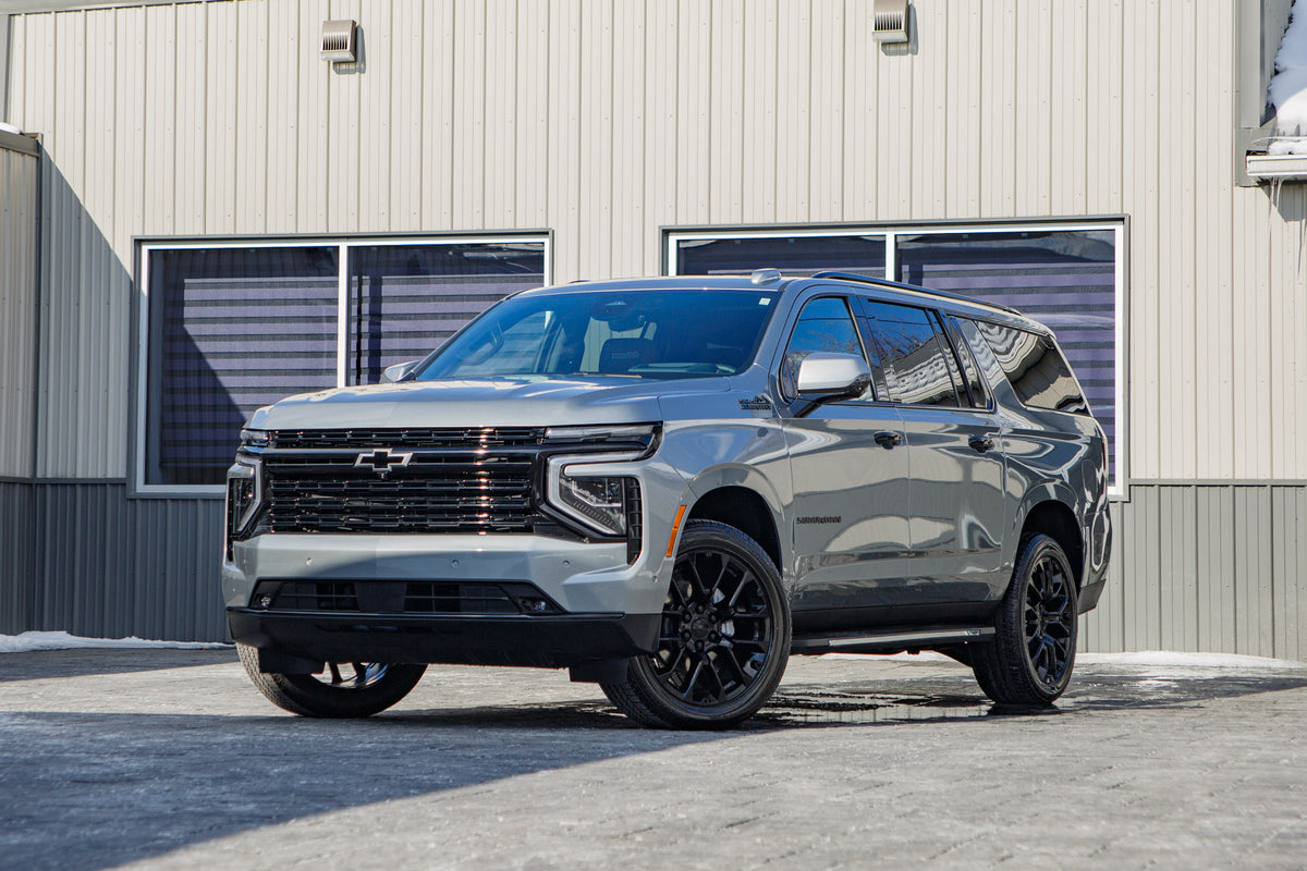 2026 Chevrolet Suburban High Country with Chevrolet Stock wheels and Bridgestone Alenza tires.