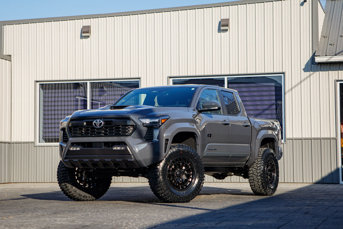 2025 Toyota Tacoma TRD Off-Road with a 3" ReadyLift lift kit, 18x9 Fuel Revolt wheels, and 35" Avix Trailtek R/T tires.