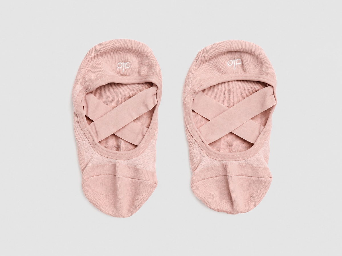 Women's Pivot Barre Sock - Pale Mauve