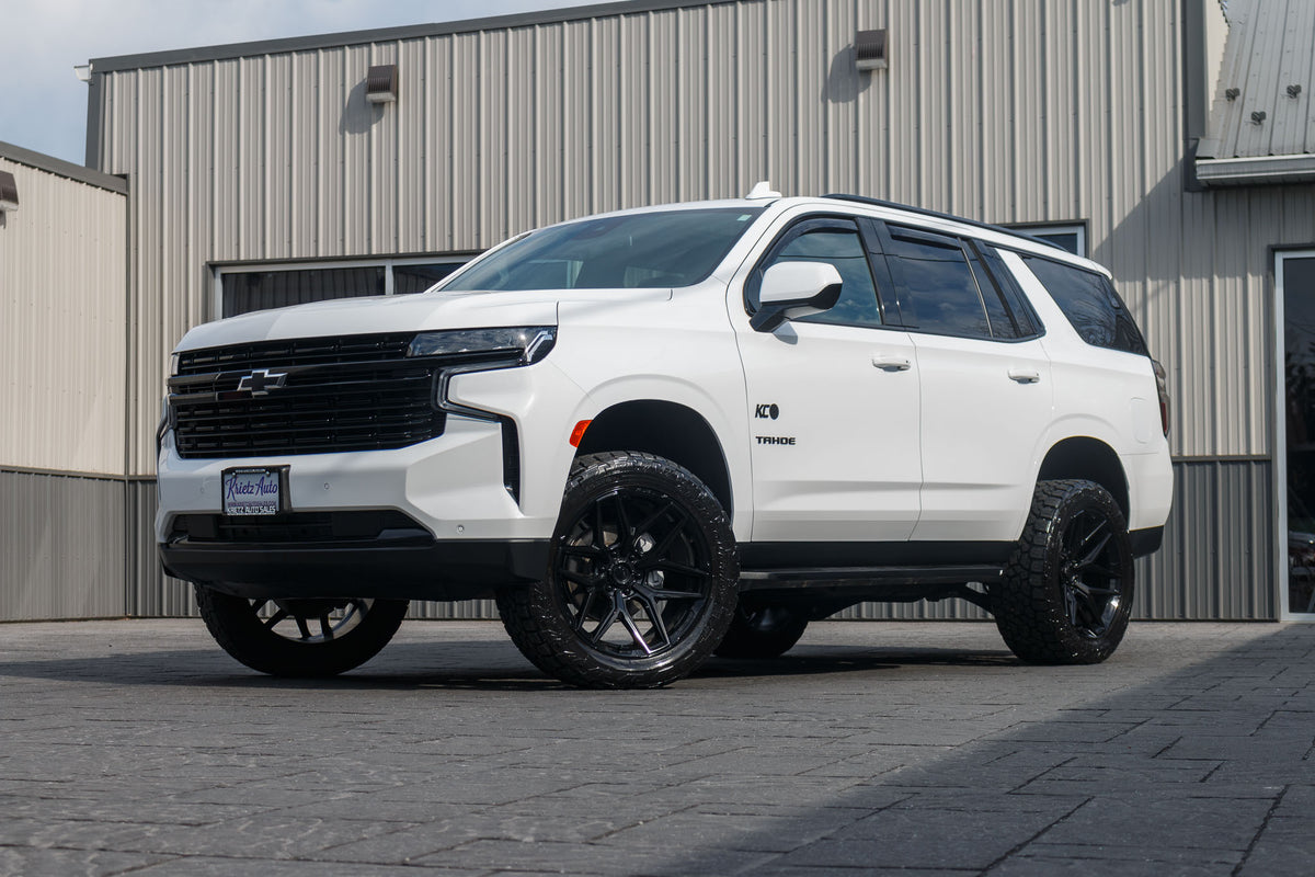 2024 Chevrolet Tahoe RST with a 3" ReadyLift lift kit, 22x10 Fuel Flux wheels, and 295/50 Toyo Open Country AT3 tires.