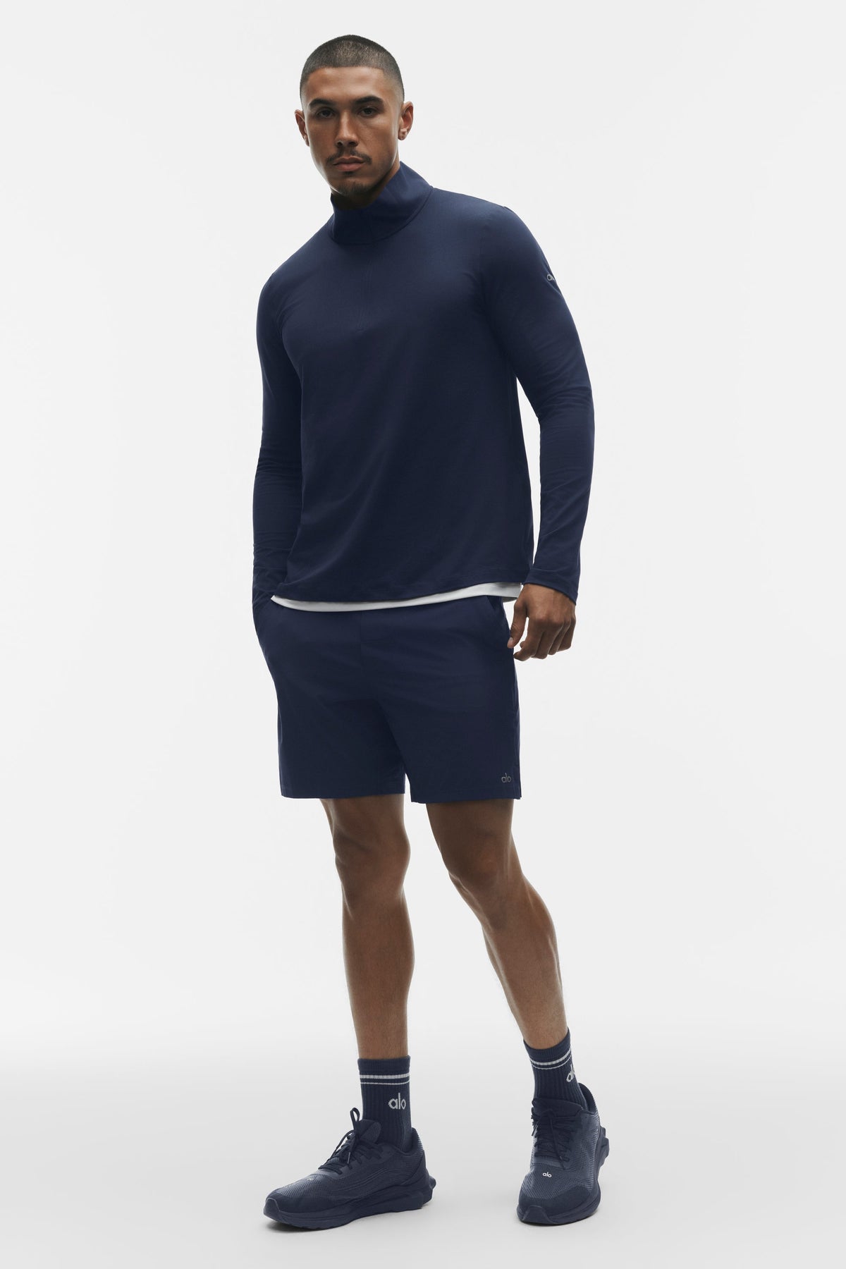 Conquer 1/4 Zip Reform Long Sleeve - Navy