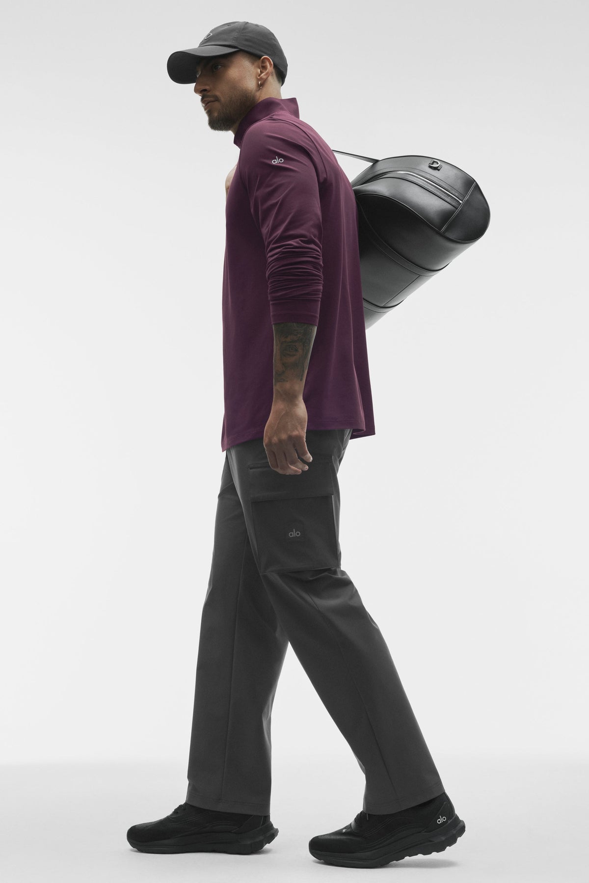 Conquer 1/4 Zip Reform Long Sleeve - Rich Bordeaux