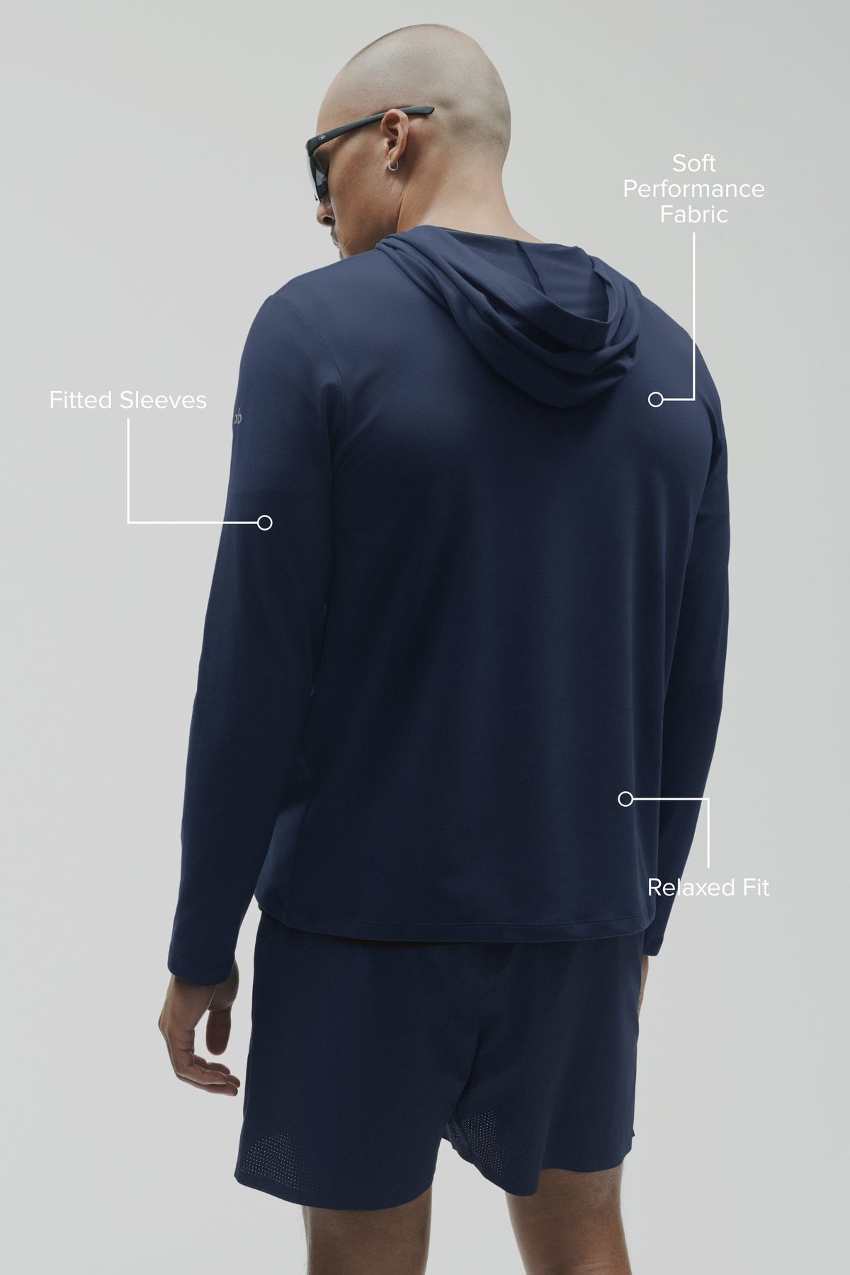 Conquer Reform Long Sleeve With Hood - Navy