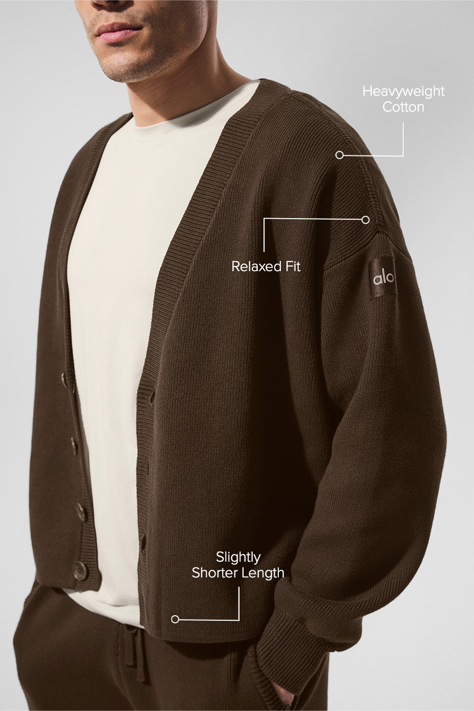 Scholar Cardigan Sweater - Espresso