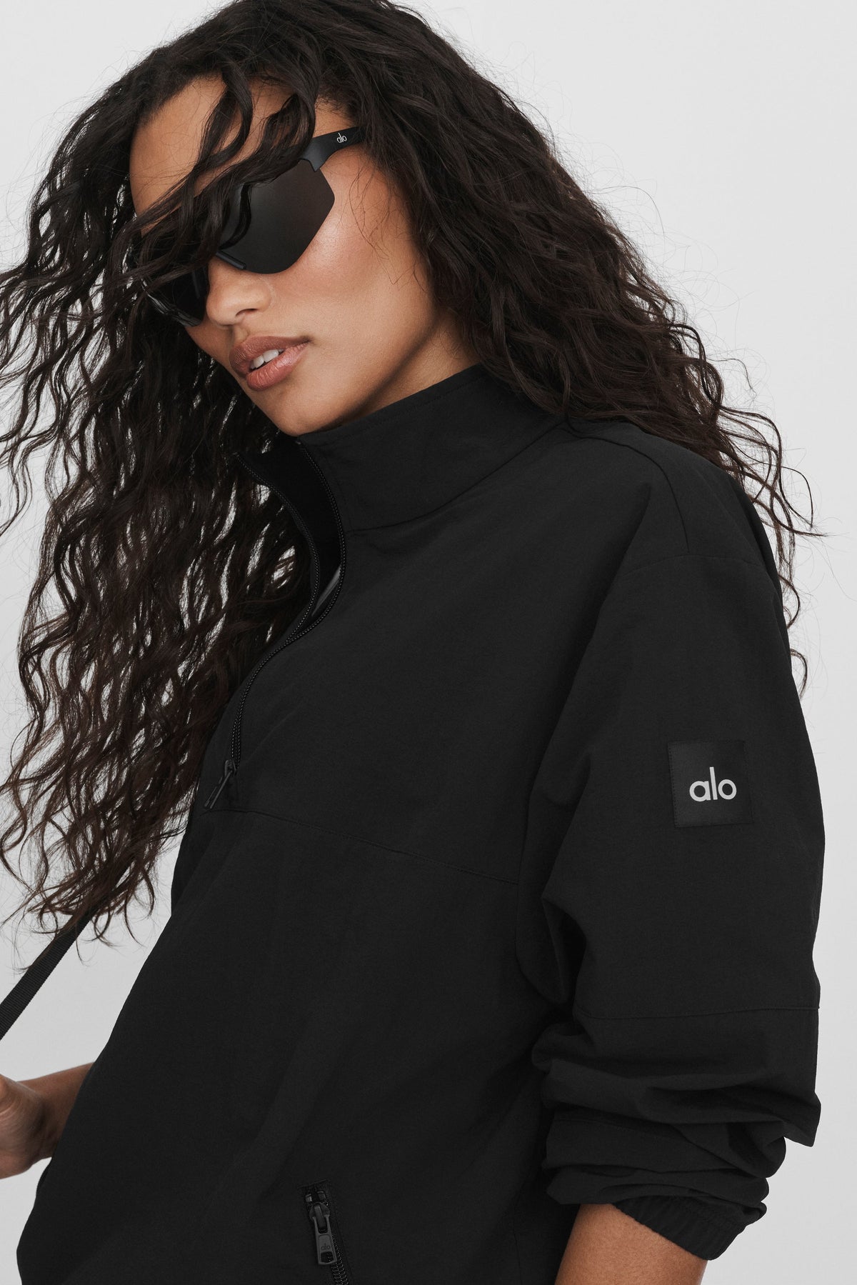 Light Weight Takeaway Track Pullover - Black