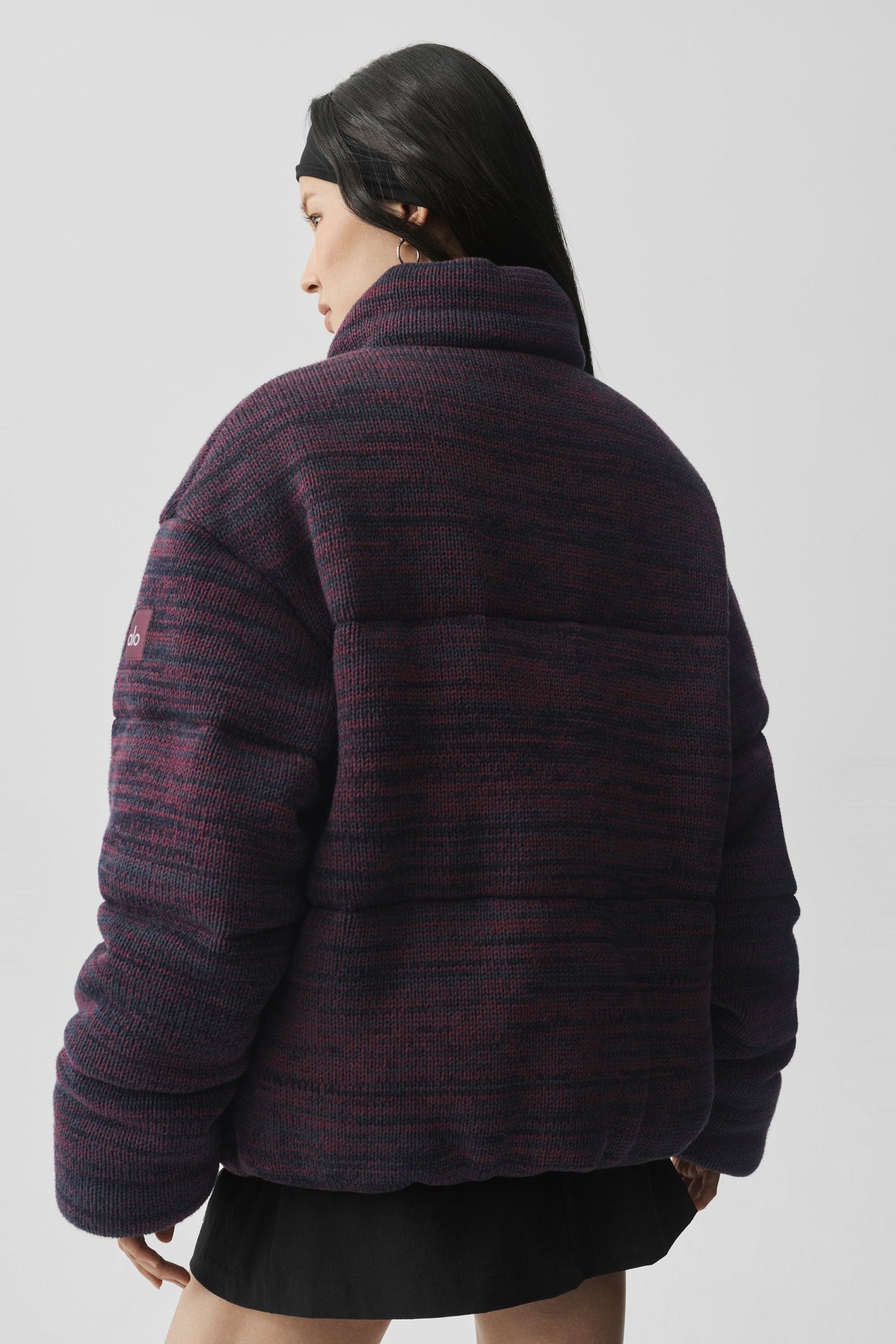 Stage Sweater Puffer - Rich Bordeaux Multi