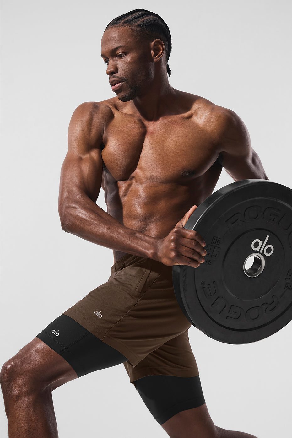 Conquer React 2-In-1 Performance Short - Espresso/Black