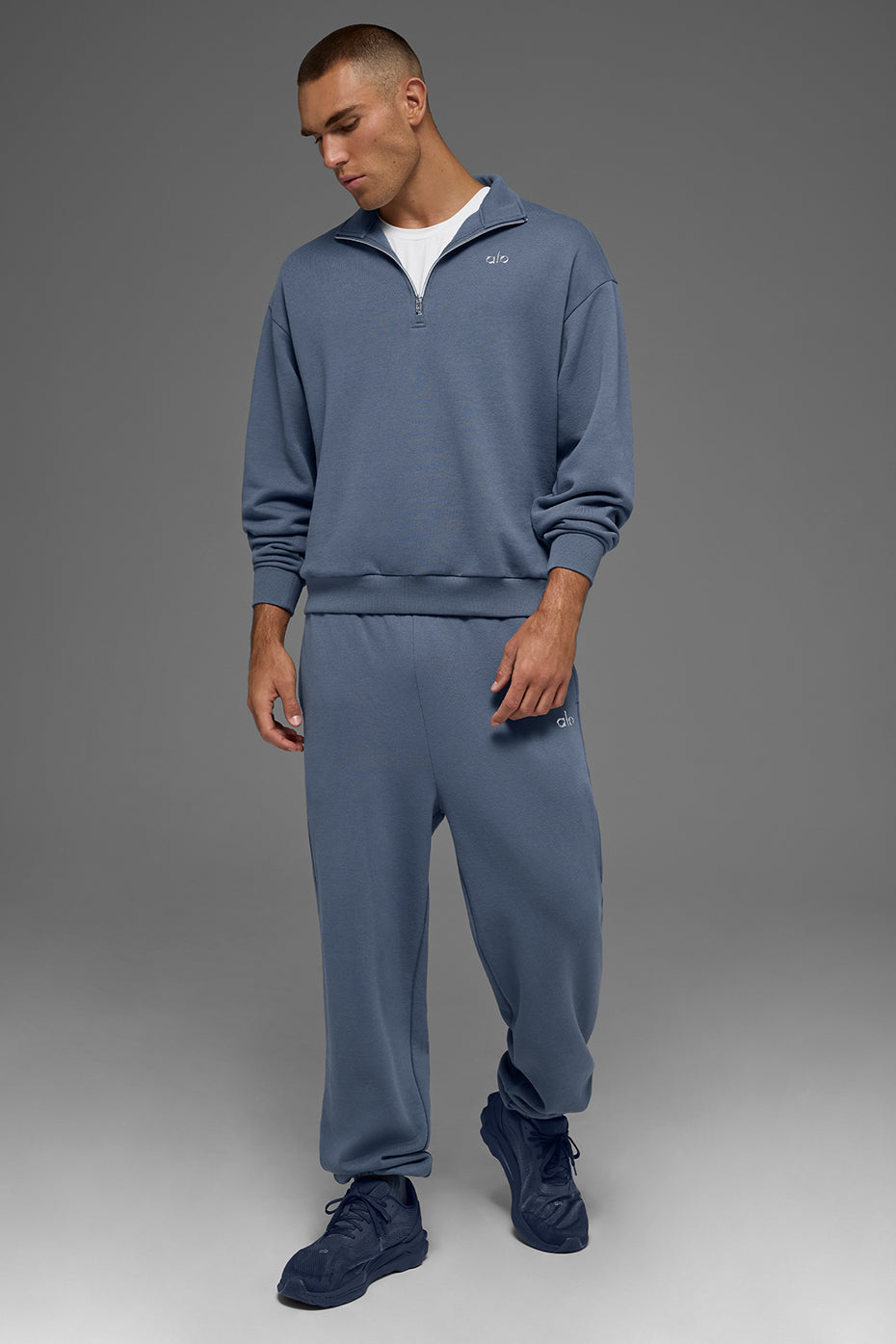 Accolade 1/4 Zip Pullover - Bluestone
