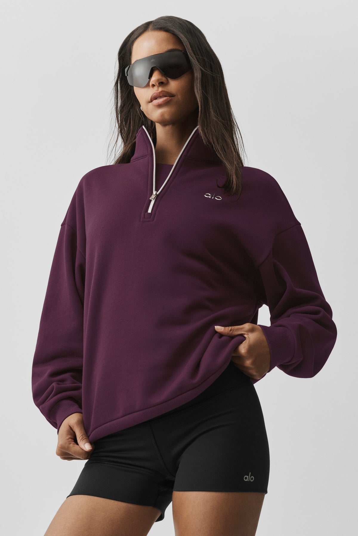 Accolade 1/4 Zip Pullover - Rich Bordeaux