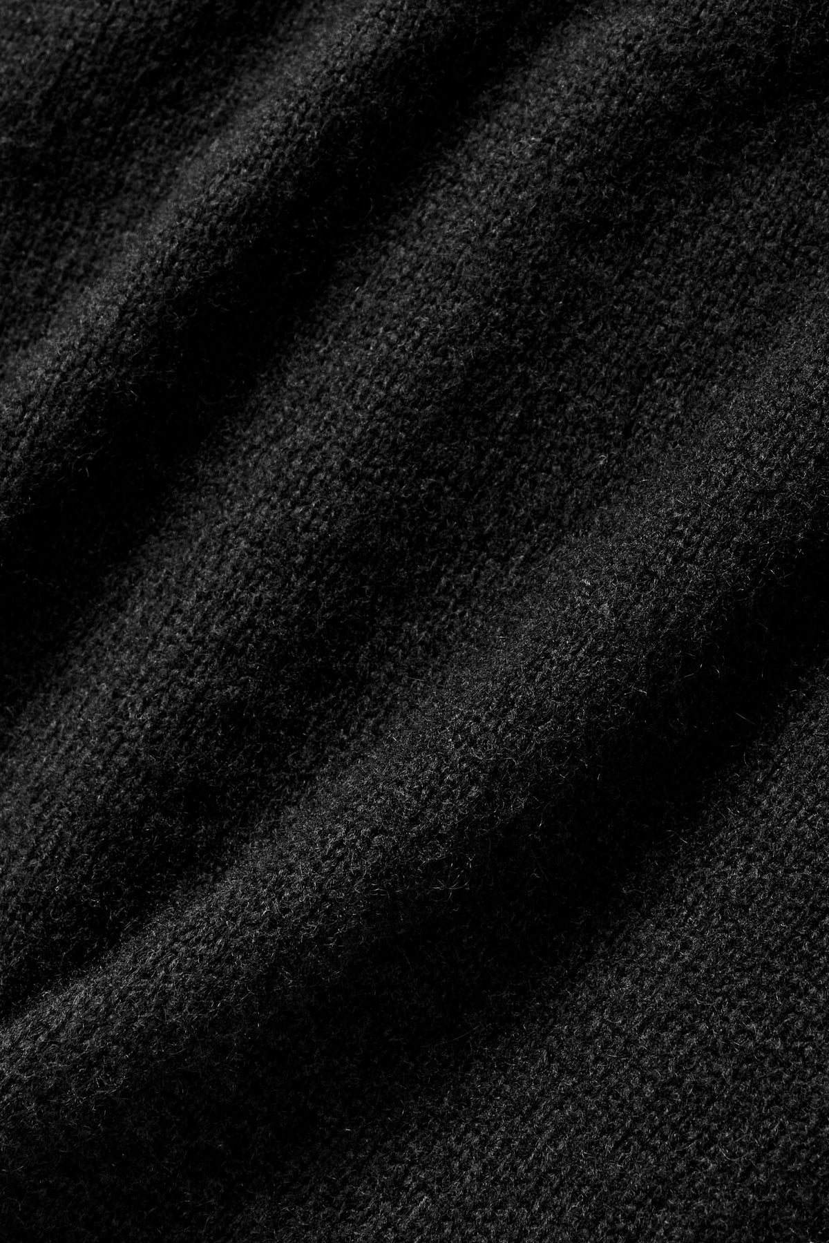 Unisex Wool Cashmere New Class Crewneck Sweater - Black