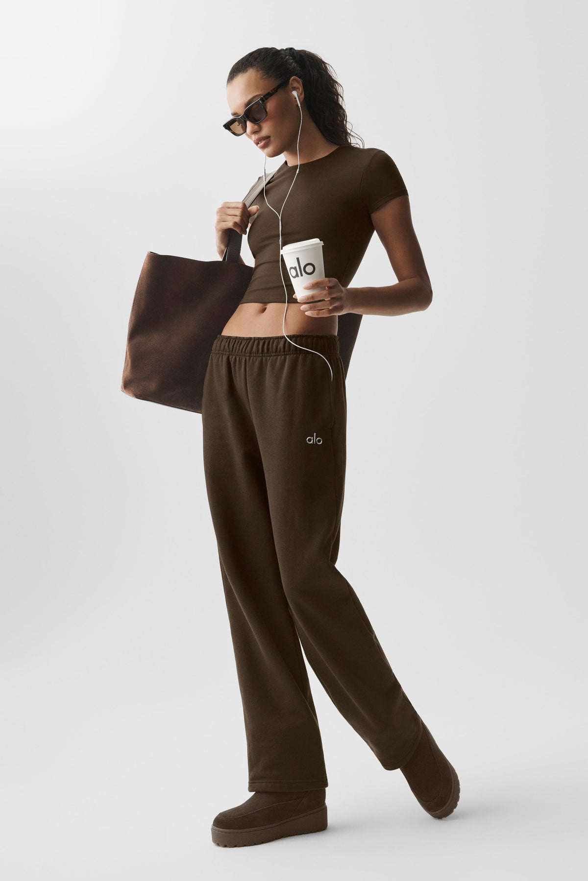 Accolade Straight Leg Sweatpant - Espresso