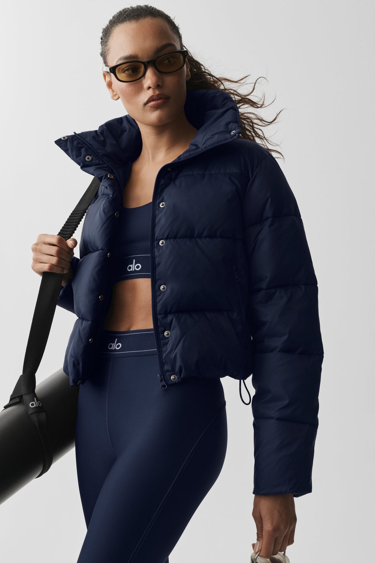 Gold Rush Puffer - Navy