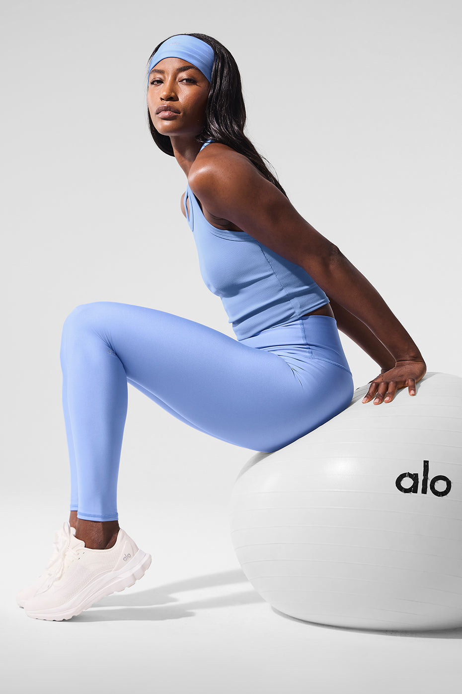 High-Waist Airlift Legging - Crystal Clear Blue
