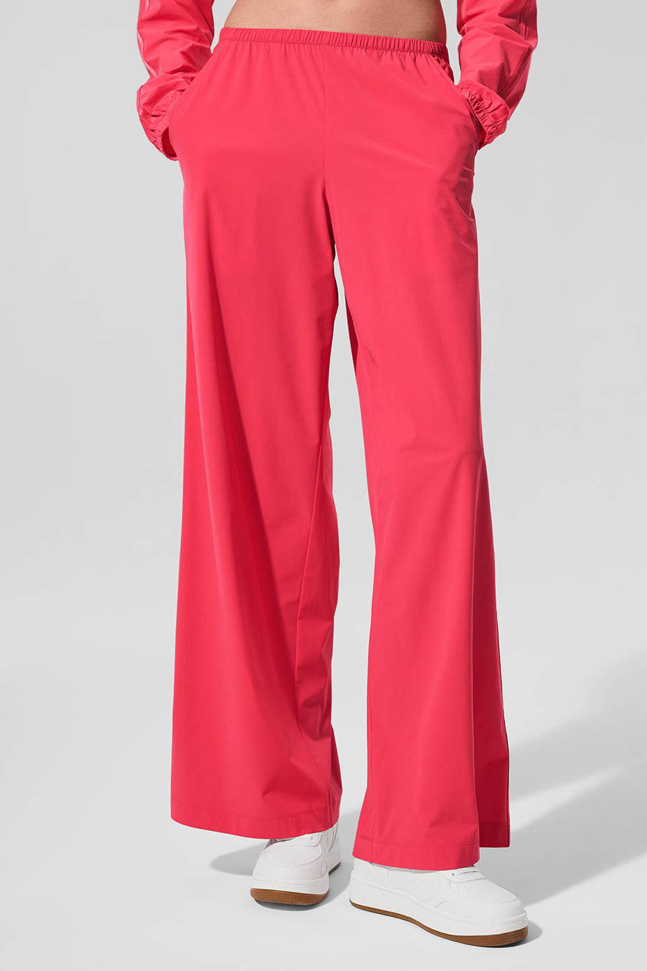AloBreezy Wide Leg Pant (Long) - Candy Red