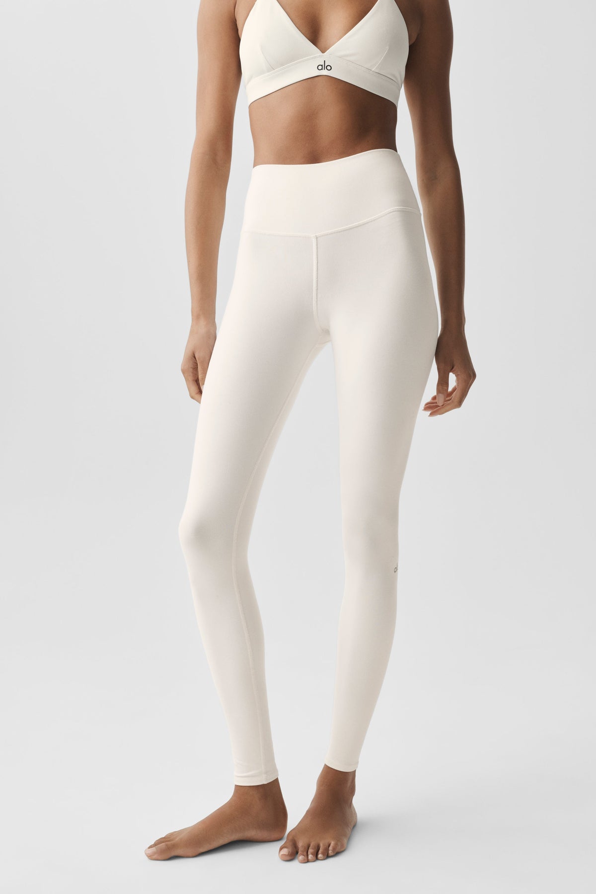 High-Waist Airbrush Legging - Ivory