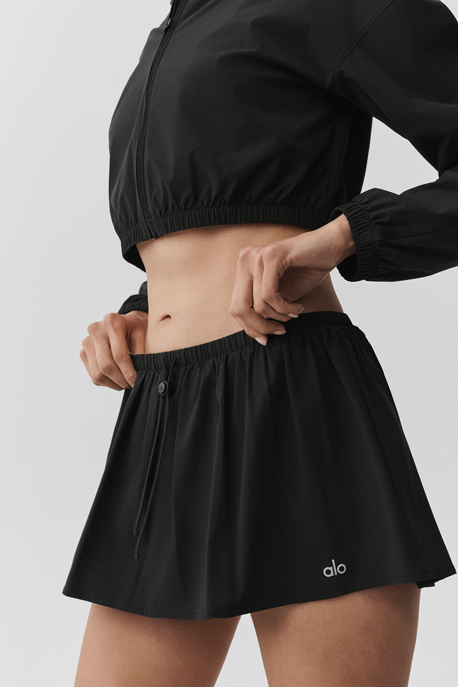 AloBreezy Tennis Skirt - Black