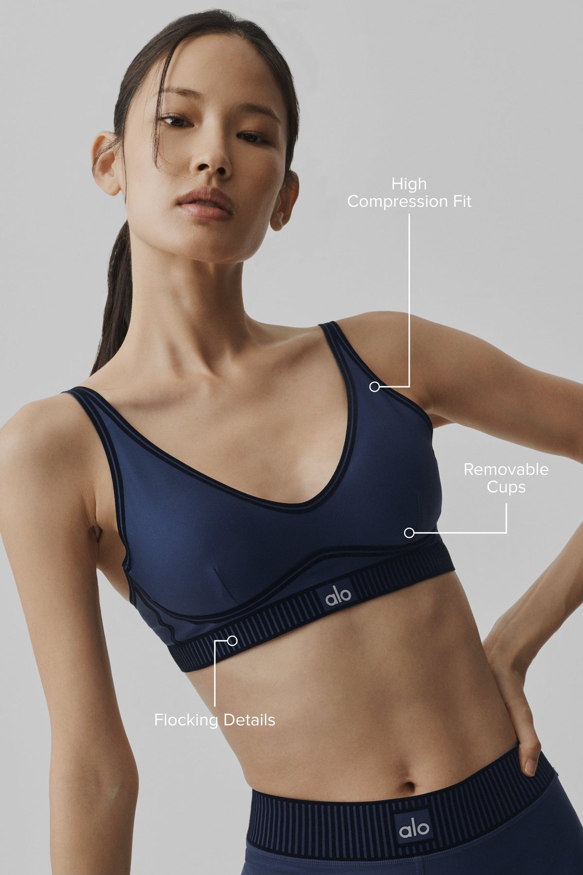 Airlift Line Up Bra - Navy