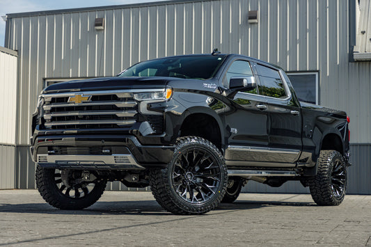 2024 Chevrolet Silverado 1500 High Country with a 6" BDS lift kit, 22x12 Fuel Flame wheels, and 35" Avix Trailtek R/T tires.