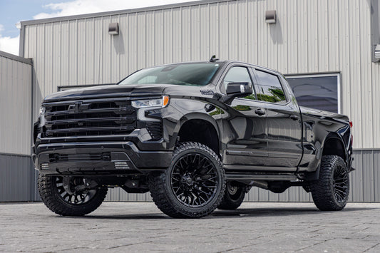2024 Chevrolet Silverado 1500 High Country with a 6" BDS lift kit, 22x12 Fuel Strike wheels, and 35" Avix Trailtek tires.