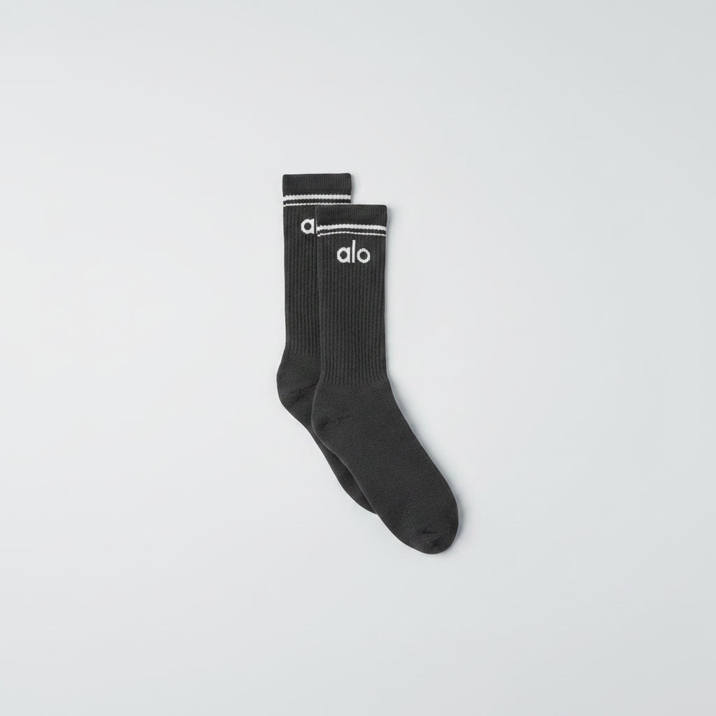 Unisex Throwback Sock - Anthracite/White