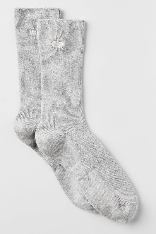 Unisex Half-Crew Understated Sock - Athletic Heather Grey