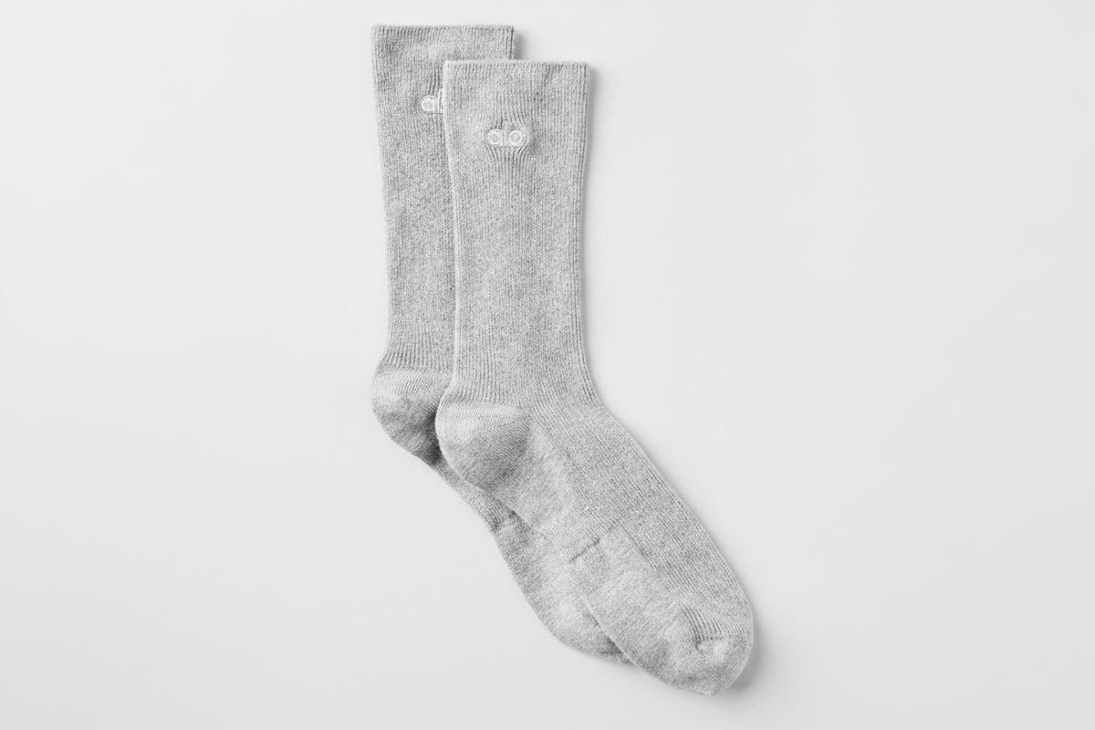 Unisex Half-Crew Understated Sock - Athletic Heather Grey