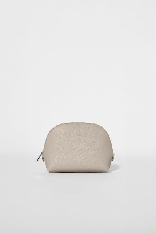 Small Crescent Pouch - Gravel Leather