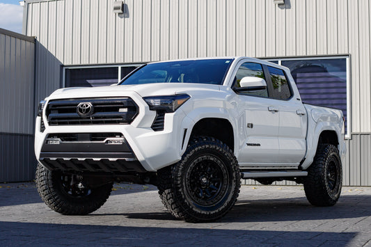 2025 Toyota Tacoma SR5 with a ReadyLift 3" lift kit, 18x9 Fuel Covert wheels, and 35" Avix Trailtek R/T tires.