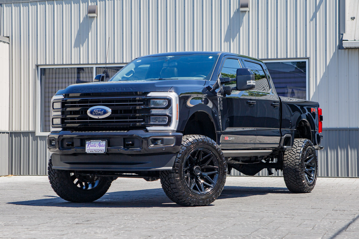 2026 Ford F-350 Super Duty Platinum with a 6" ReadyLifft lift kit, 22x12 Fuel Flux wheels, and 37" Nitto Ridge Grappler tires.