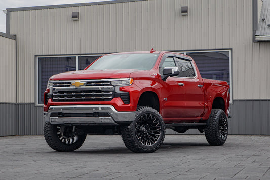 2024 Chevrolet Silverado 1500 LTZ with a 6" Rough Country lift kit, 22x12 Fuel Strike wheels, and 35" Fury Country Hunter R/T tires.