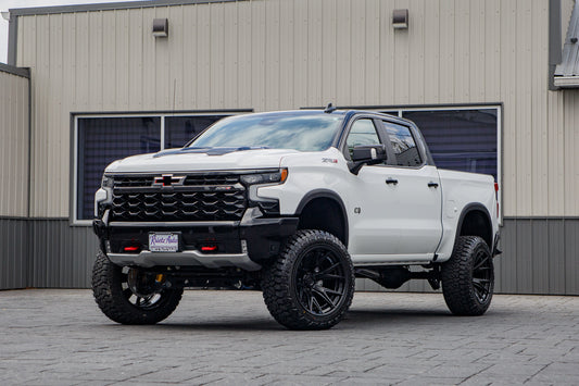 2026 Chevrolet Silverado 1500 ZR2 with a 4" ReadyLift lift kit, 22x12 Fuel Catalyst wheels, and 35" Fury Country Hunter R/T tires.