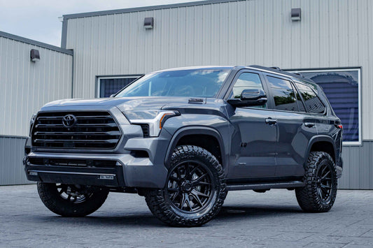 2024 Toyota Sequoia Limited with a 3.5" Rough Country lift kit, 20x9 Fuel Catalyst wheels, and 35" Nitto Ridge Grappler.