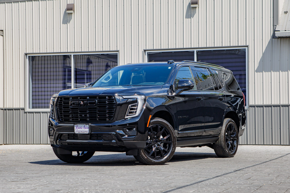 2026 GMC Yukon Denali with GMC Factory suspension, 22x9 GMC Stock wheels, and 275/50 Bridgestone Alenza tires.