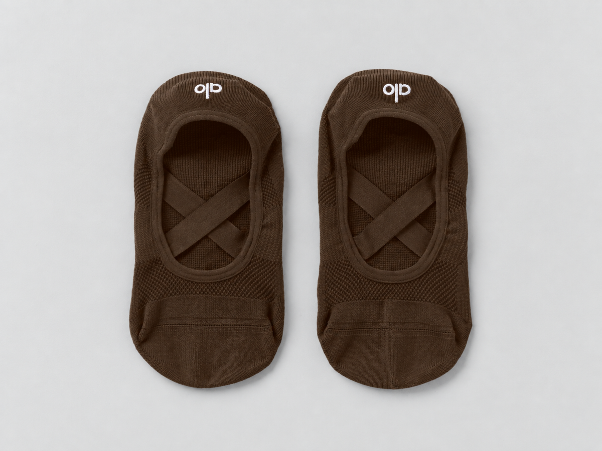 Women's Pivot Barre Sock - Espresso