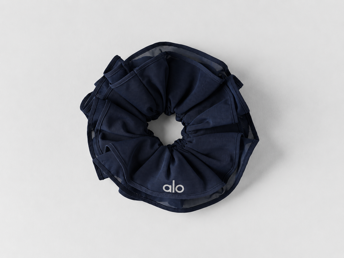 Mesh Sweet Nothing Oversize Scrunchie - Navy