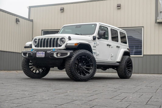 2024 Jeep Wrangler with a 2.5" Rough Country lift kit, 22x12 Fuel Burn wheels, and 35" Avix Trailtek R/T tires.
