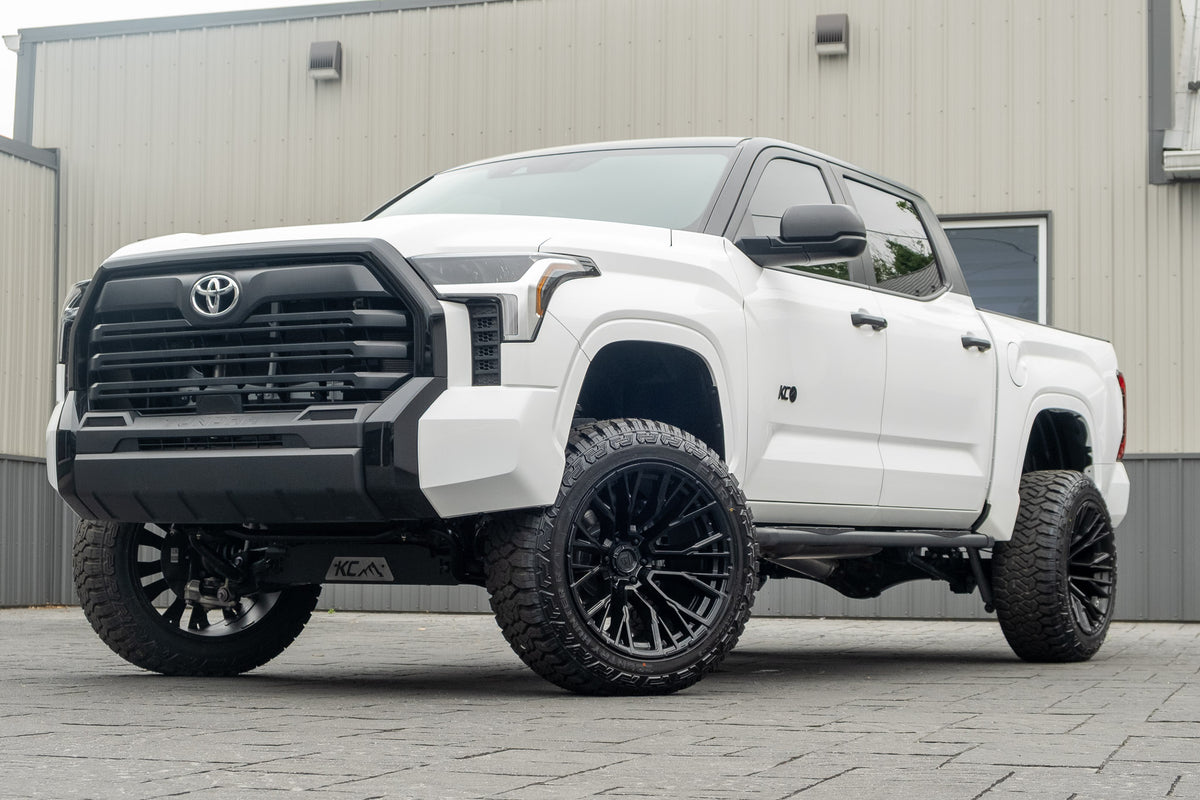 2025 Toyota Tundra SR5 with a 6" Rough Country lift kit, 22x12 Fuel Rebar wheels, and 35" Fury Country Hunter R/T tires.