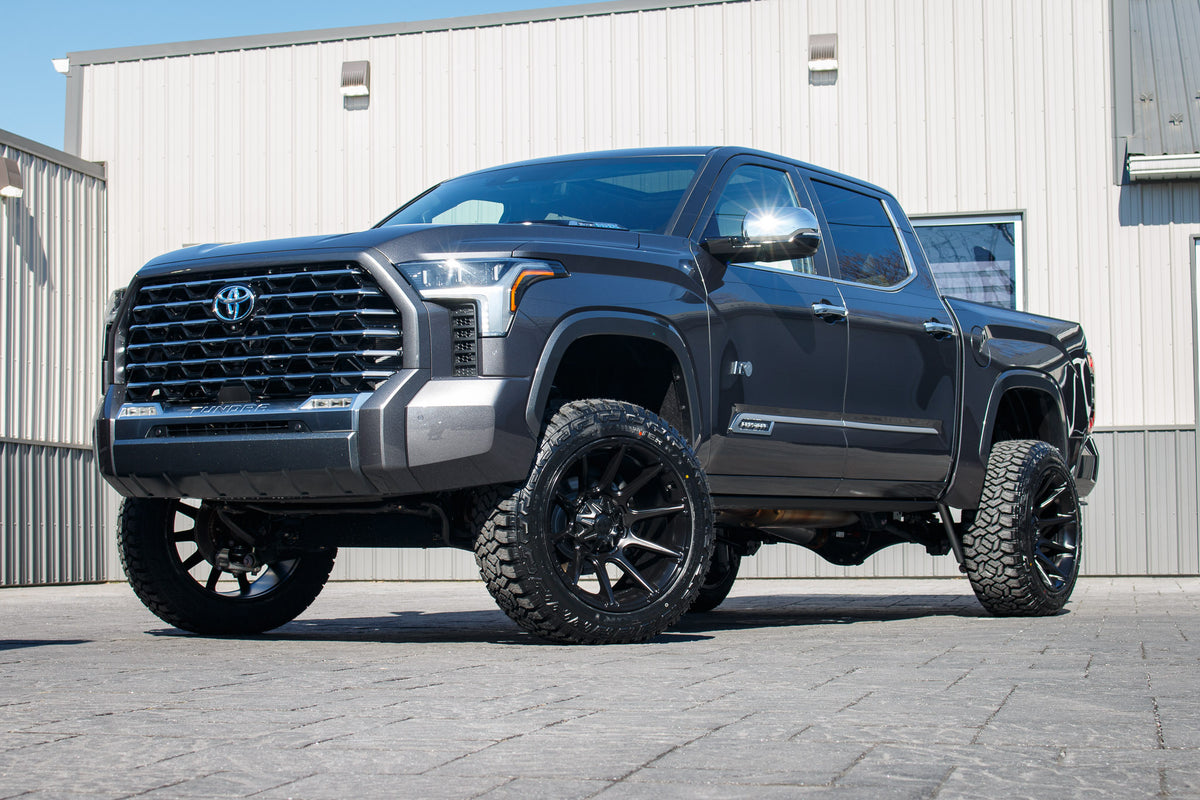 2024 Toyota Tundra Capstone with a 6" Rough Country lift kit, 22x12 Fuel Super C wheels, and 35" Fury Country Hunter R/T tires.
