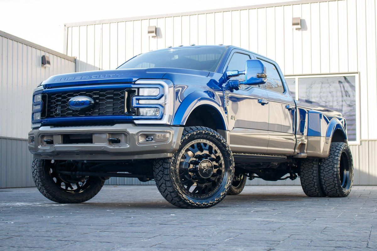 2026 Ford F-450 Super Duty XL with a 3.5" ReadyLift lift kit, 24x8.25 American Force Payload wheels, and 37" Toyo Open Country R/T Trail tires.
