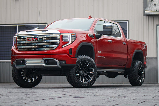 2024 GMC Sierra 1500 Denali with a 6" Rough Country lift kit, 22x12 Fuel Rebar wheels, and 35" Fury Country Hunter R/T tires.