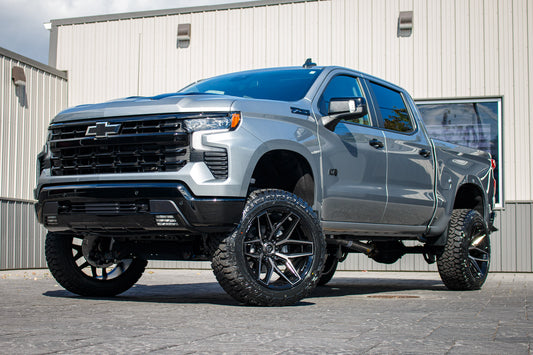2024 Chevrolet Silverado 1500 LT Trail Boss with a 6" Rough Country lift kit, 22x12 Fuel Flux wheels, and 35" Fury Country Hunter R/T tires.