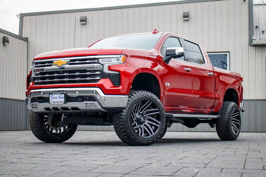 2024 Chevrolet Silverado 1500 LTZ with a 6" Rough Country lift kit, 22x12 Fuel Typhoon wheels, and 35" Fury Country Hunter R/T tires.