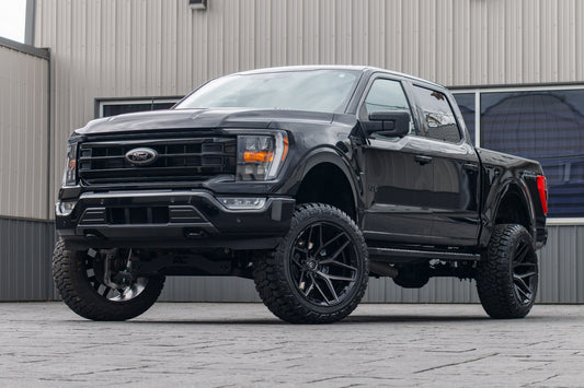 2022 Ford F-150 XLT with a 6" Ford Rough Country lift kit, 22x12 Fuel Flux wheels, and 35" Fury Country Hunter R/T tires.