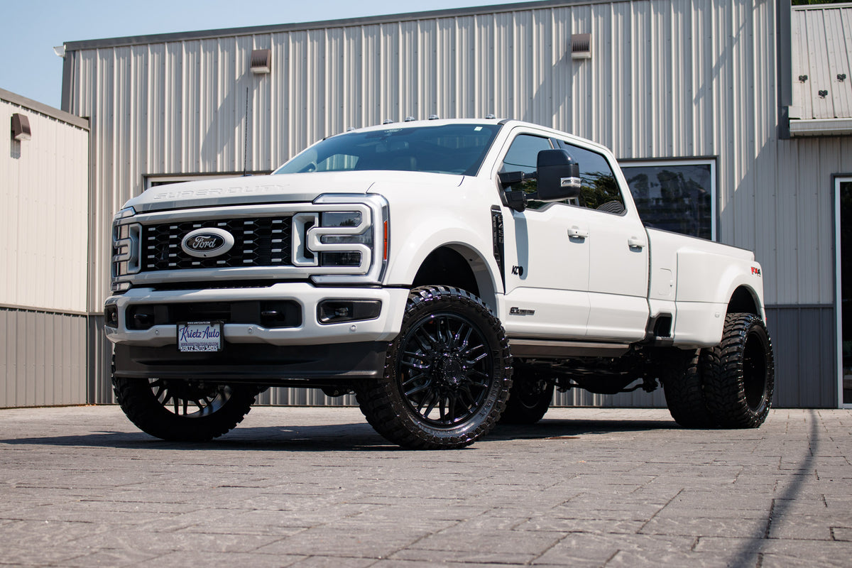 2025 Ford F-450 Super Duty XLT with a 3.5" ReadyLift lift kit, 24x8.25 XM Offroad XF-240 wheels, and 24x8.25 RoadOne Aethon M/T tires.