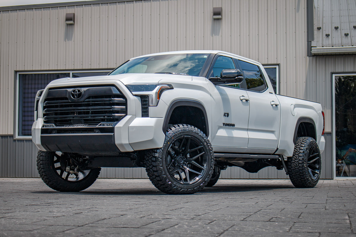 2024 Toyota Tundra Limited with a 6" Rough Country lift kit, 22x12 Fuel Flux wheels, and 35" Fury Country Hunter R/T tires.